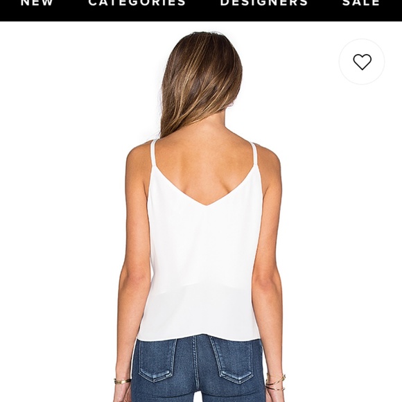 L'Academie Ruffle Cami in White - Picture 5 of 7